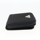 PRADA Wallet Nylon Black Silver Auth 174158A-4