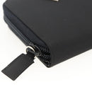 PRADA Wallet Nylon Black Silver Auth 174158A-14
