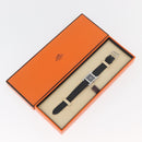 HERMES H-Watch HH1.210 Model Watches Leather Black Auth 174160A-12