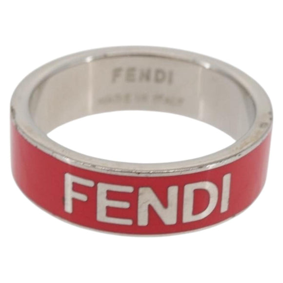 FENDI Ring metal L Pink Auth 174161A