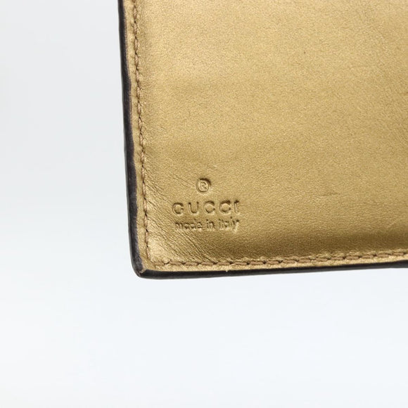 GUCCI Micro GG Canvas Day Planner Cover Gold 245946 Auth 174162A