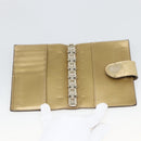 GUCCI Micro GG Canvas Day Planner Cover Gold 245946 Auth 174162A-8