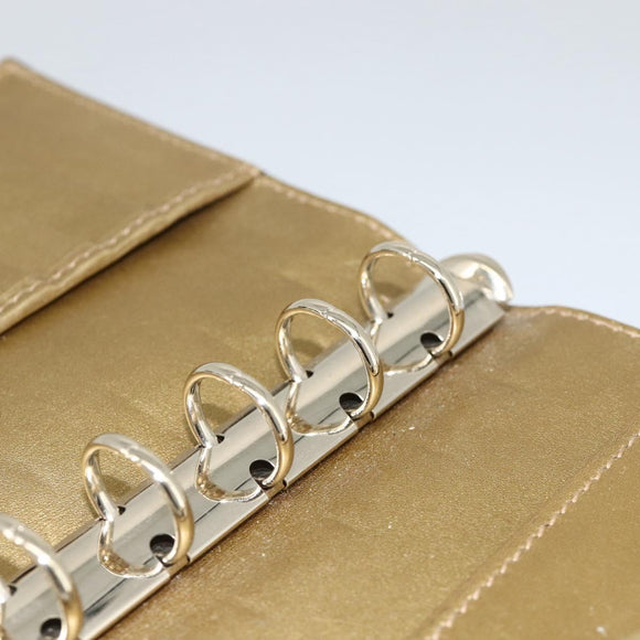 GUCCI Micro GG Canvas Day Planner Cover Gold 245946 Auth 174162A