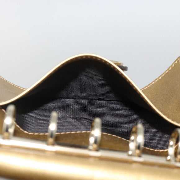 GUCCI Micro GG Canvas Day Planner Cover Gold 245946 Auth 174162A