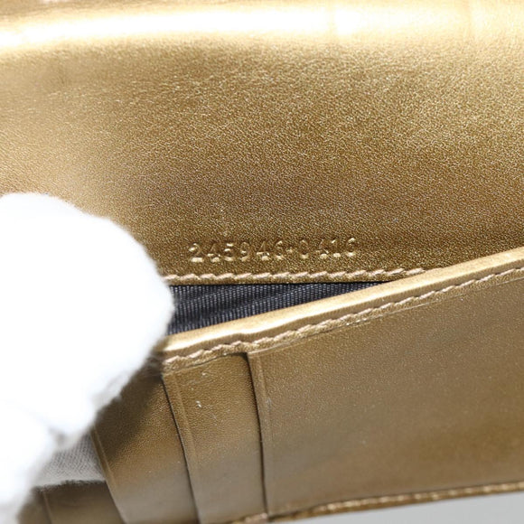 GUCCI Micro GG Canvas Day Planner Cover Gold 245946 Auth 174162A