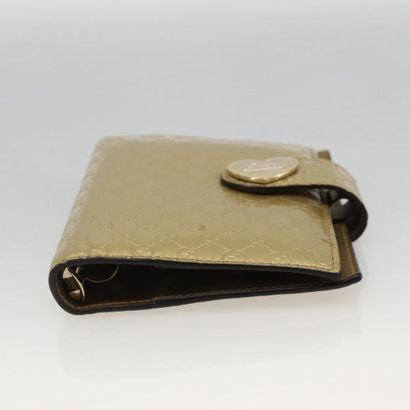 GUCCI Micro GG Canvas Day Planner Cover Gold 245946 Auth 174162A