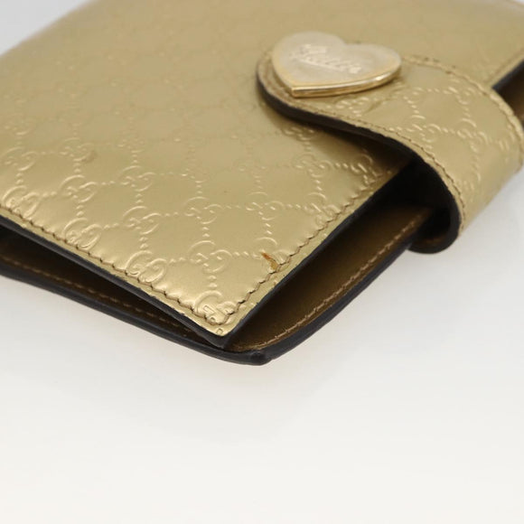 GUCCI Micro GG Canvas Day Planner Cover Gold 245946 Auth 174162A