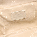 GUCCI Horsebit Vanity Hand Bag Leather Beige Silver 032 1956 0141 Auth 174163-12