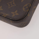 LOUIS VUITTON Monogram Multi Pochette Felicie Pouch Khaki M80091 LV Auth 174165A-15