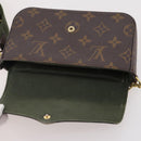 LOUIS VUITTON Monogram Multi Pochette Felicie Pouch Khaki M80091 LV Auth 174165A-11