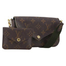LOUIS VUITTON Monogram Multi Pochette Felicie Pouch Khaki M80091 LV Auth 174165A-1