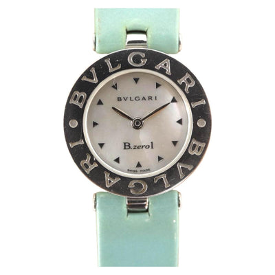 BVLGARI Watches Patent Light Blue Auth 174168M