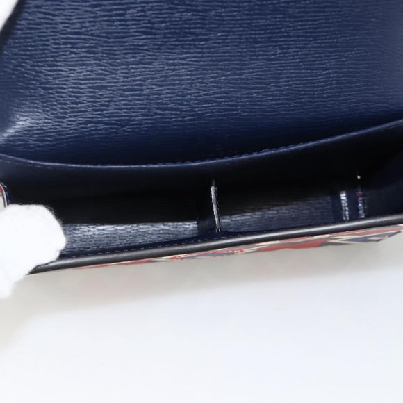 GUCCI Playing Cards case Geometric G PVC Red Blue Auth 174169SAM