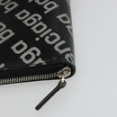 BALENCIAGA Long Wallet Leather Black Silver 594317 Auth 174172A-14
