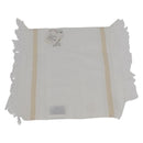 HERMES Hand Towel Cotton White Auth 174173A-2
