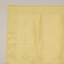 LOUIS VUITTON Monogram Scarf Silk Yellow LV Auth 174174A-2