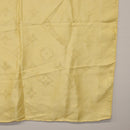 LOUIS VUITTON Monogram Scarf Silk Yellow LV Auth 174174A-5
