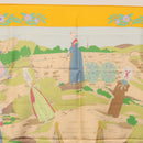 HERMES Carre 90 Scarf ""COSTUMES DES DEPARTEMENTS"" Silk Yellow Auth 174178A-15