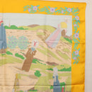 HERMES Carre 90 Scarf ""COSTUMES DES DEPARTEMENTS"" Silk Yellow Auth 174178A-16