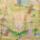 HERMES Carre 90 Scarf ""COSTUMES DES DEPARTEMENTS"" Silk Yellow Auth 174178A-18