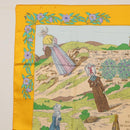 HERMES Carre 90 Scarf ""COSTUMES DES DEPARTEMENTS"" Silk Yellow Auth 174178A-2