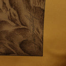 HERMES Carre 90 Scarf ""CASSE NOISETTE"" Silk Yellow Auth 174180A-12