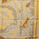 HERMES Carre 90 Scarf ""CASSE NOISETTE"" Silk Yellow Auth 174180A-19