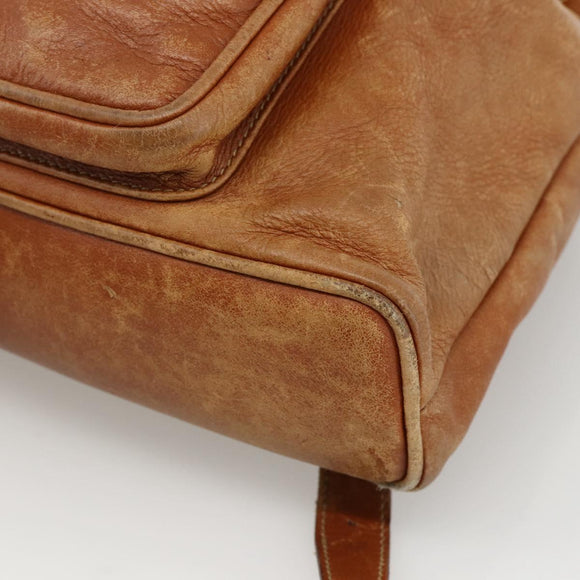 GUCCI Bamboo Backpack Leather Brown Gold 003 1956 0030 Auth 174185