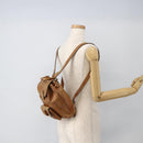 GUCCI Bamboo Backpack Leather Brown Gold 003 1956 0030 Auth 174185-25