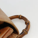 GUCCI Bamboo Backpack Leather Brown Gold 003 1956 0030 Auth 174185-14