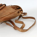 GUCCI Bamboo Backpack Leather Brown Gold 003 1956 0030 Auth 174185-8