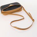 SAINT LAURENT Shoulder Bag Leather PVC 3 Set Black Brown Auth 174188-6