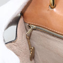 CELINE Macadam Canvas Hand Bag PVC Leather Brown Gold Auth 174191A-19