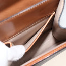 CELINE Macadam Canvas Hand Bag PVC Leather Brown Gold Auth 174191A-22