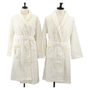 SAINT LAURENT Bathrobe Cotton 2 Set White Auth 174196A-1