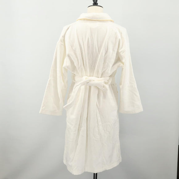 SAINT LAURENT Bathrobe Cotton 2 Set White Auth 174196A