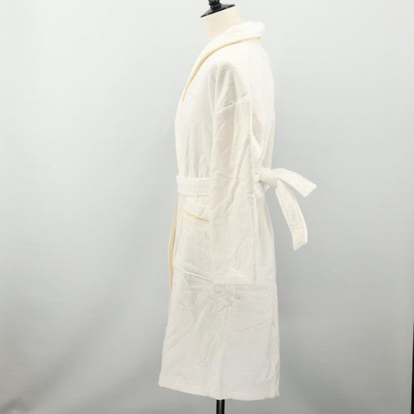 SAINT LAURENT Bathrobe Cotton 2 Set White Auth 174196A