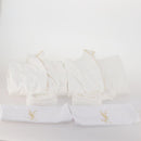 SAINT LAURENT Bathrobe Cotton 2 Set White Auth 174196A-16