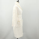 SAINT LAURENT Bathrobe Cotton 2 Set White Auth 174196A-4