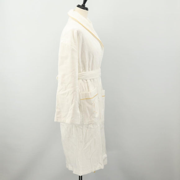 SAINT LAURENT Bathrobe Cotton 2 Set White Auth 174196A