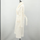 SAINT LAURENT Bathrobe Cotton 2 Set White Auth 174196A-5