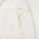 SAINT LAURENT Bathrobe Cotton 2 Set White Auth 174196A-6