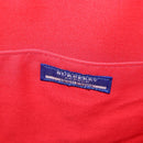 BURBERRY Nova Check Blue Label Hand Bag Canvas Beige Red Auth 174197-11