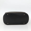 CELINE Macadam Canvas Tote Bag PVC Leather Black Gold Auth 174199-5