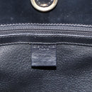 CELINE Macadam Canvas Tote Bag PVC Leather Black Gold Auth 174199-19