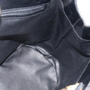 CELINE Macadam Canvas Tote Bag PVC Leather Black Gold Auth 174199-20