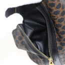 CELINE Macadam Canvas Tote Bag PVC Leather Black Gold Auth 174199-11