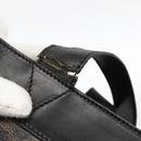 CELINE Macadam Canvas Tote Bag PVC Leather Black Gold Auth 174199-8
