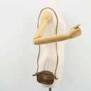 FENDI Zucchino Canvas Shoulder Bag Coated Canvas Beige Auth 174202A-19