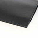 GUCCI Clutch Bag Leather Black Silver 597678 Auth 174204A-12